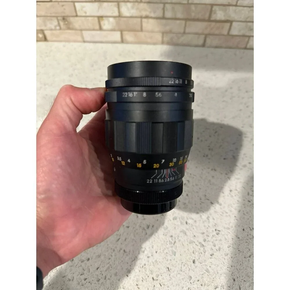 vintage soligor lens F=135mm 1:2.8 screw on‎ mount pentax no.T25518